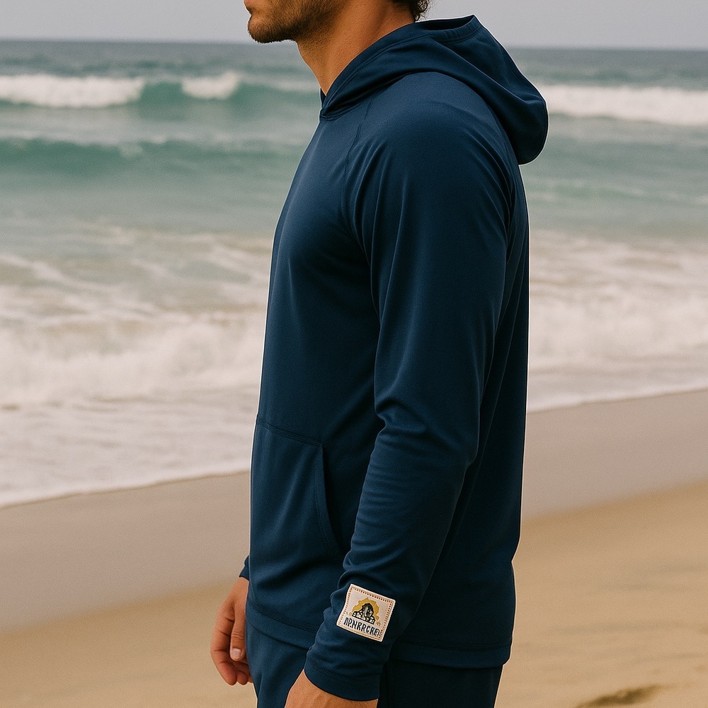 NWT Pendleton Unisex Dress Blues Hooded Long Sleeve Surf  Rashguard M.